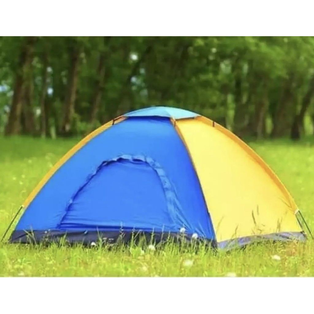 Hot Promo ！Tenda Camping 4-5 Orang 200cm x 200cm PE 460 + Free Tali Skipping Lompat Tali 1 pcs