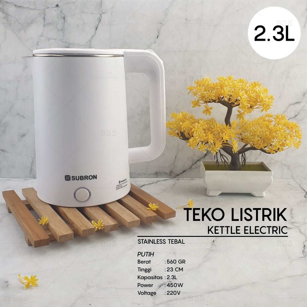 Teko termos listrik pemanas air kettle electric kapasitas 2L 2.3L