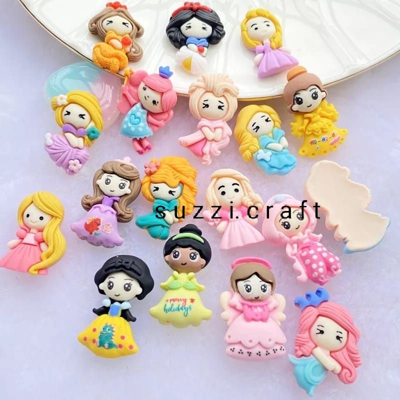 resin clay mermaid princess besar harga per 2 pcs