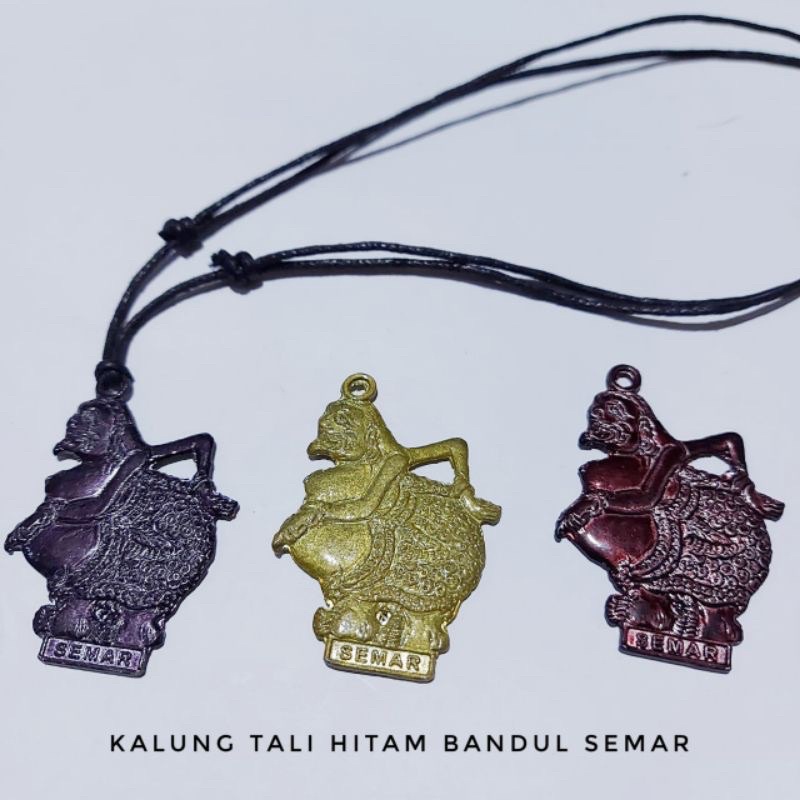 KALUNG TALI BANDUL WAYANG SEMAR / KALUNG TALI HITAM SATIN TALI KOREA BANDULNYA WAYANG SEMAR