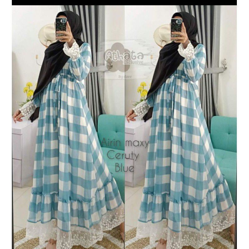 Gamis Ceruty Babydoll ORI Athata by dzee Gamis Airin Gamis ceruty Terbaru Termurah
