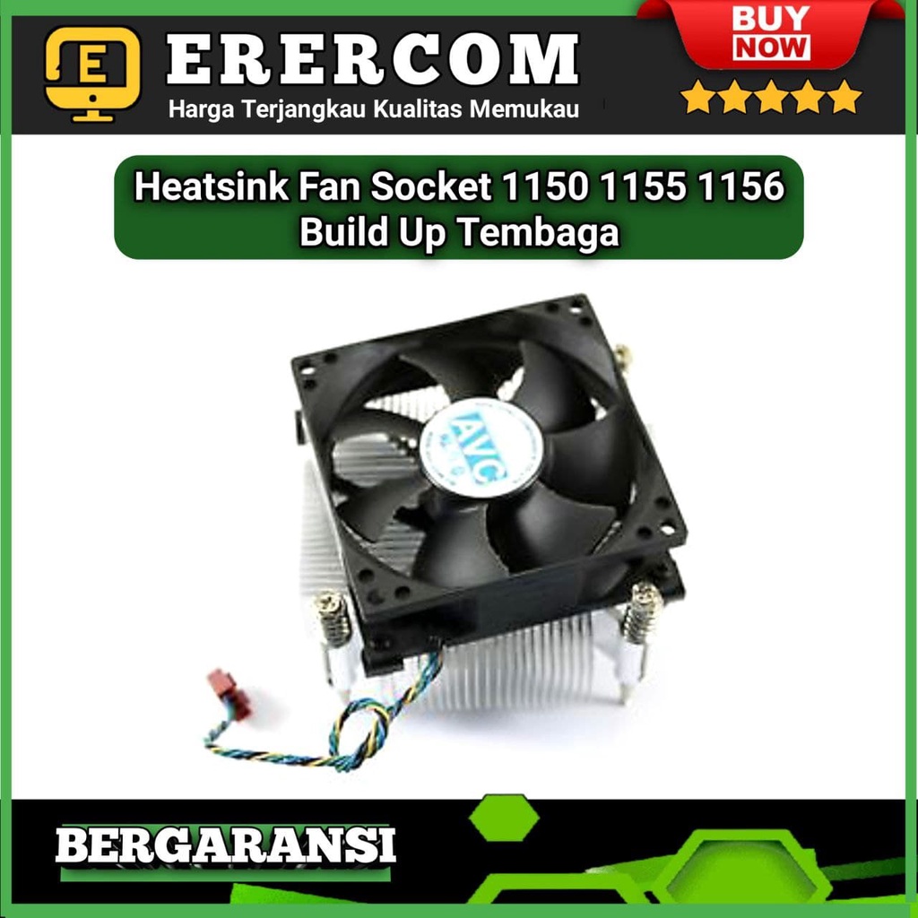 Heatsink Fan Socket 1155 1156 1150 Built Up Original tembaga
