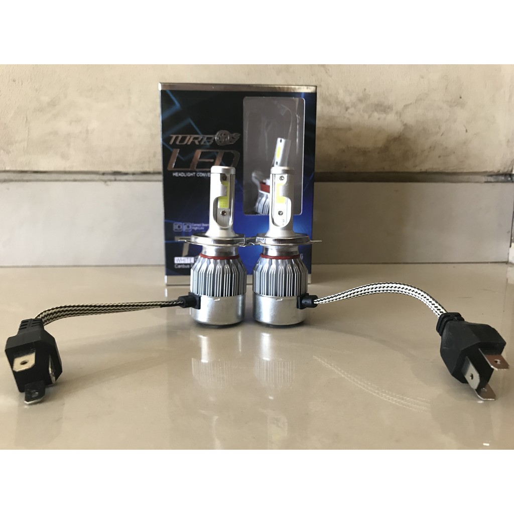 [1 SET] LAMPU MOBIL H1, H4, H7, H11, 9005 LED TURBO 6000K HIGH QUALITY C6 VERSION