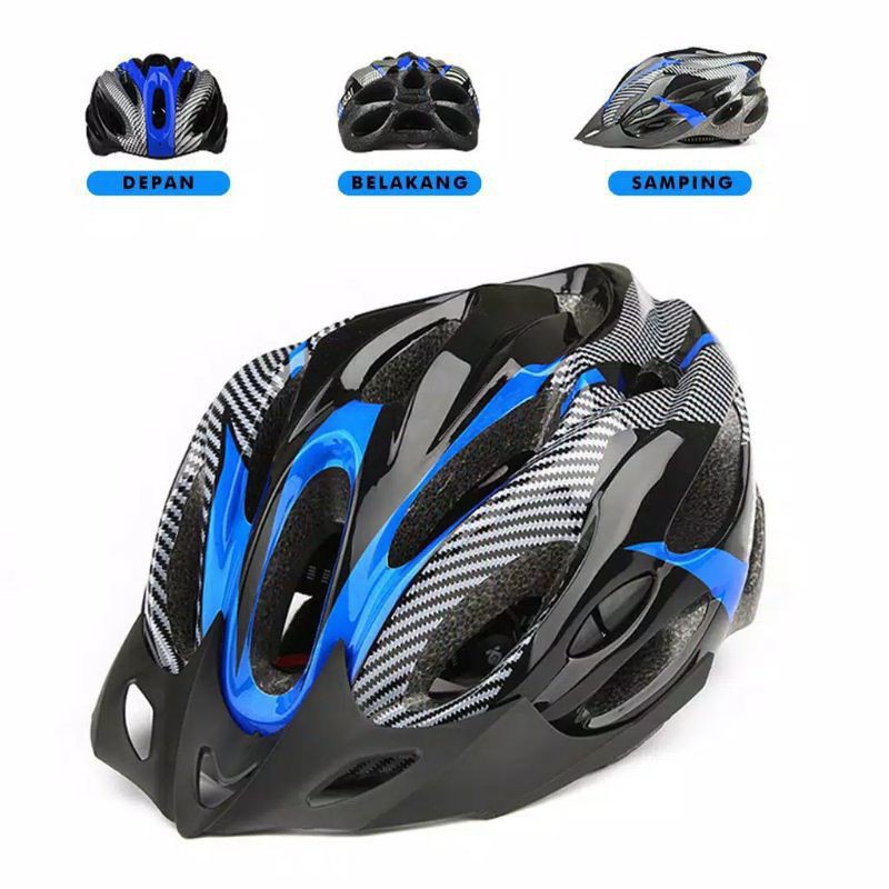 Helm Sepeda Gunung MTB BMX ringan EPS PVC Universal