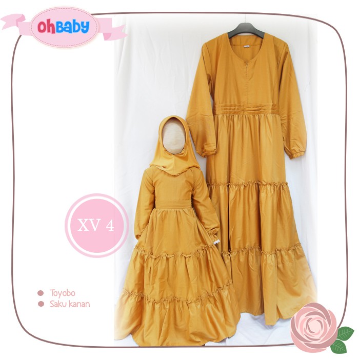 {erleenstore_} Gamis couple umpak oh baby XV4