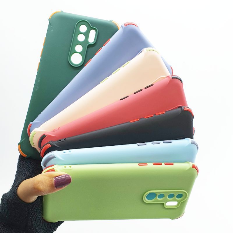 Xiaomi Redmi Note 8 Pro Softcase Candy Crack Macaron 2 Tone Plus Pelindung Camera