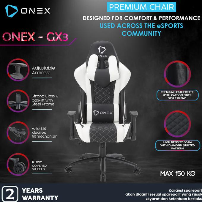 Jual ONEX GX3 Premium Quality Gaming Chair Kursi Gaming Kursi Youtuber   927ab3658ddc5ca8e9048c068da4be19