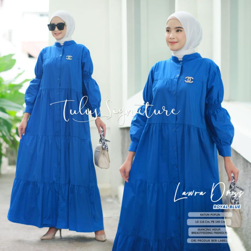 LAWRA DRESS BY TULUS SIGNATURE (MIDI DRESS MUSLIMAH) dress wanita premium