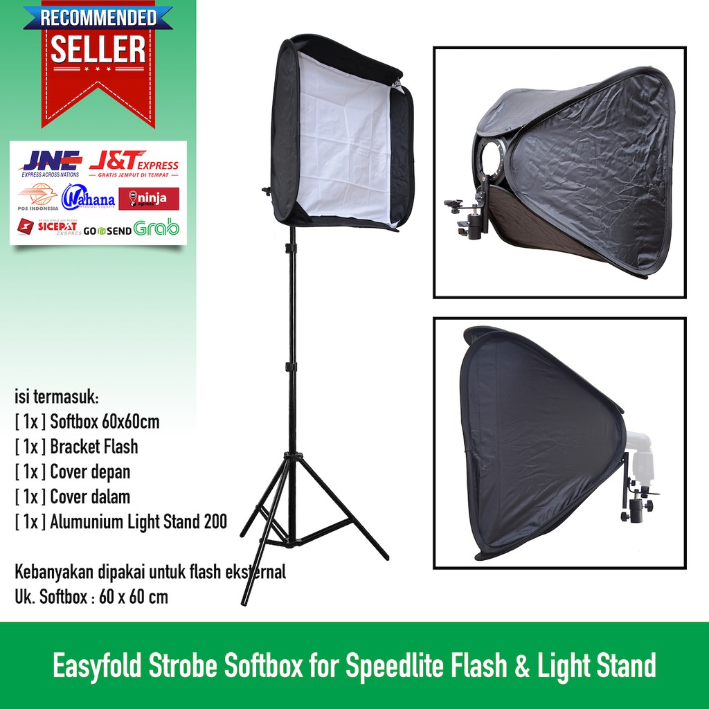 Paket Softbox Flash Eksternal - Easyfold Strobe