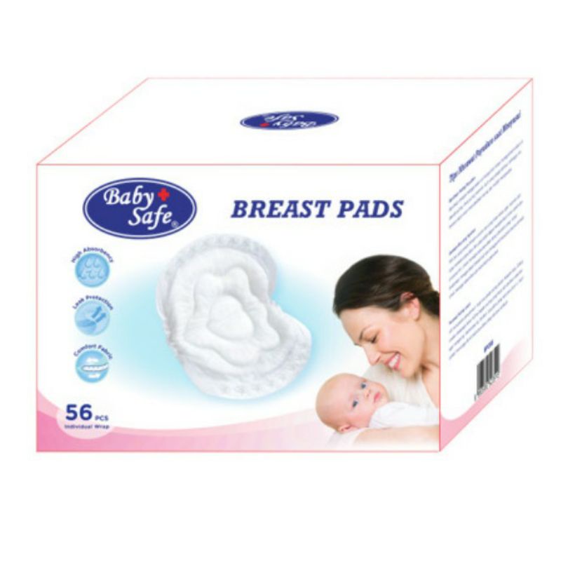 BabySafe Breast Pads Isi 56 Pcs ( BP056 ) / penyerap asi