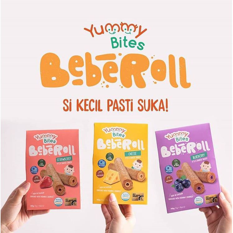 Yummy Bites Beberoll 40gr Snack Sehat Bayi Biskuit Bayi Snack Bayi Snack Sehat Bayi 12m+ Mirip BebeR