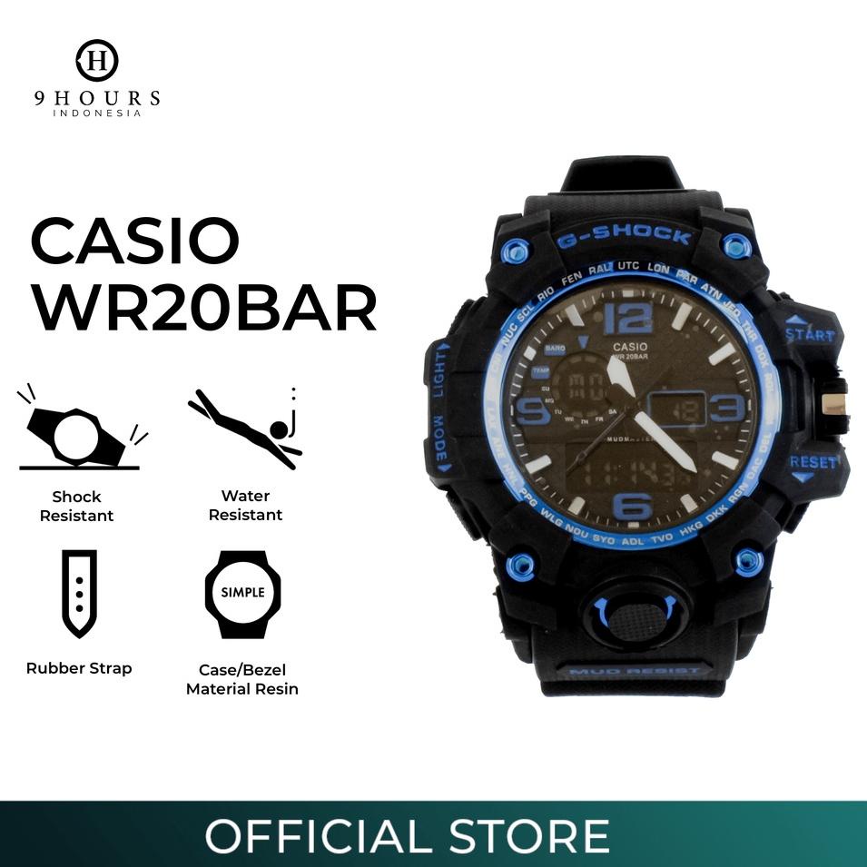 Terbaru.. [100% ORI+GARANSI 2 TAHUN] Jam Tangan Casio WR20BAR  By 9 Hours Indonesia