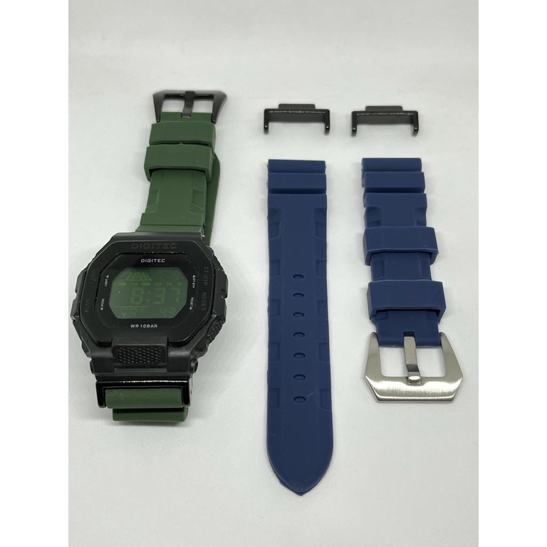 Strap silikon PN universal G-SHOCK Casio Nilon Kanvas Strap GD110/110/120 GA110/100 DW5600 DW6900 GA400 dengan Konektor Adaptor stainless