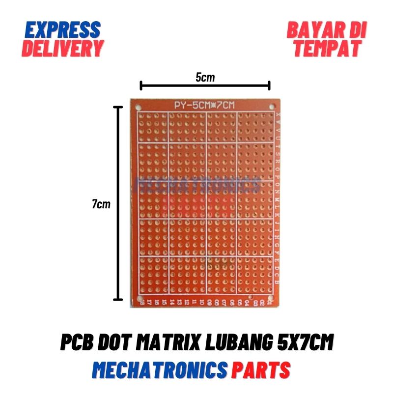 PCB DOT MATRIX LUBANG 5X7CM