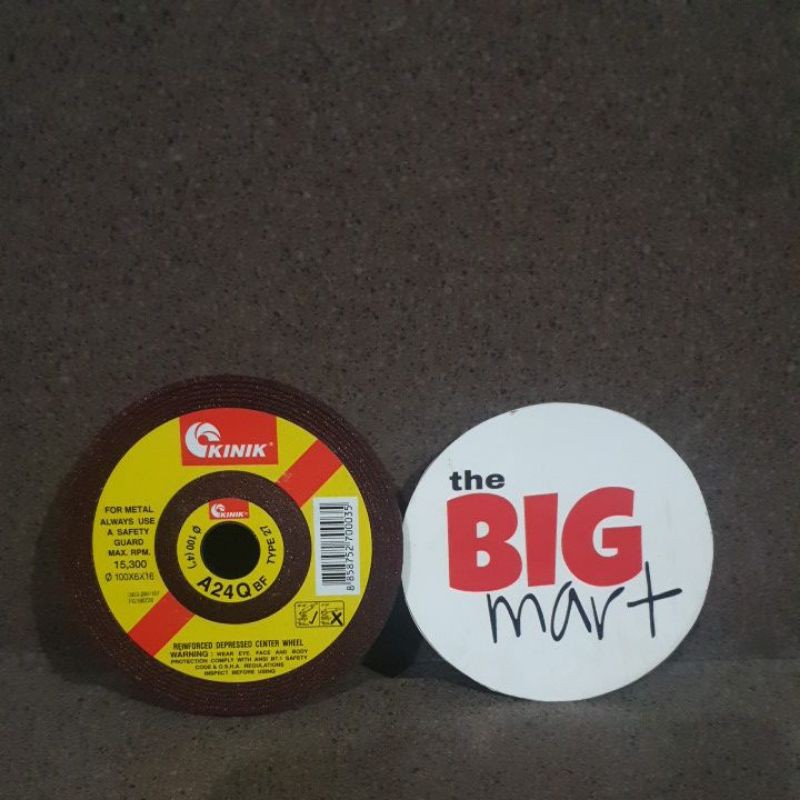 kinik batu gurinda batu slap 4 inch