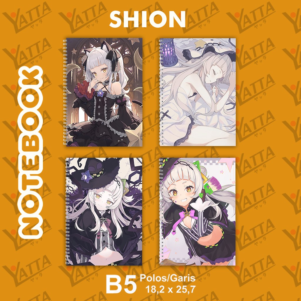 

Notebook Anime ukuran B5 18,2 cm x 25,7 cm Hololive JP - Shion