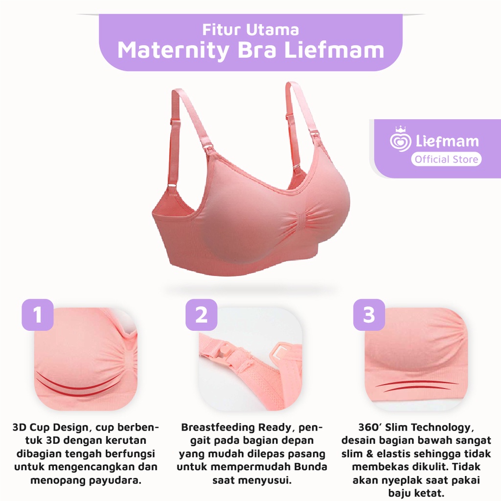 Maternity Bra Liefmam (Zaraya) Original - Bra Khusus Pasca Melahirkan