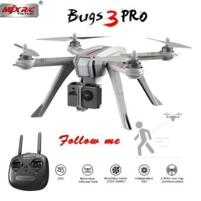 Drone Mjx bugs 3 pro camera c6000 full HD brushless motor follow me