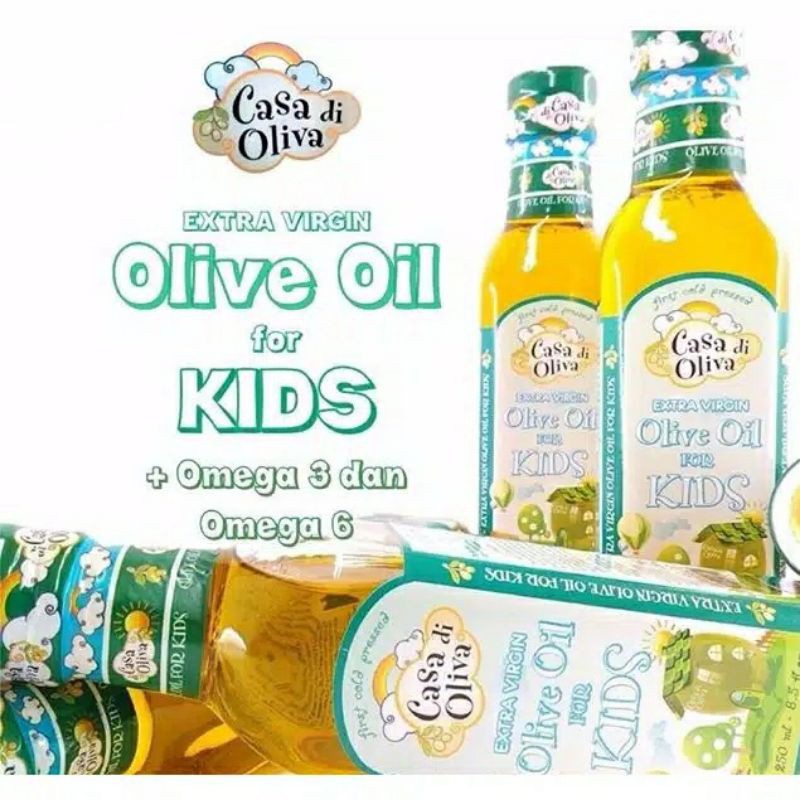 

EVOO Casa di Oliva Extra Virgin Olive Oil for Kids | Minyak Zaitun untuk MPASI