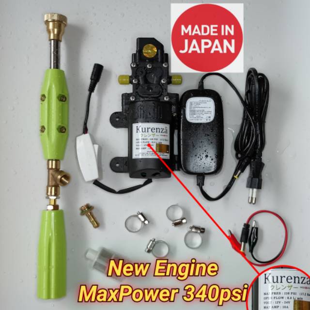 Paket Dinamo Sprayer Pompa Air 340 psi Japan Quality Tanpa Selang Best Seller