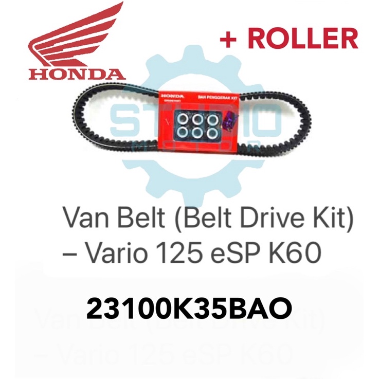 23100K35BA0 Van Belt Set Belting Kit Roller Vario 125 LED K35 23100K35V01