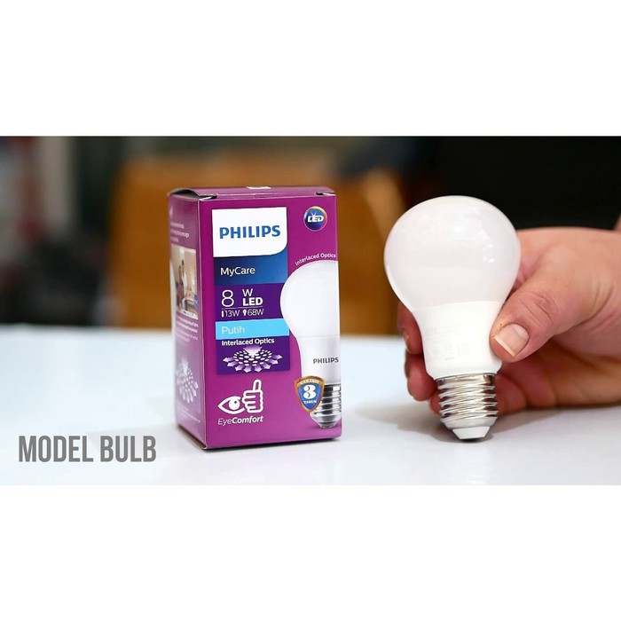 Lampu Bohlam LED Philips 8 Watt