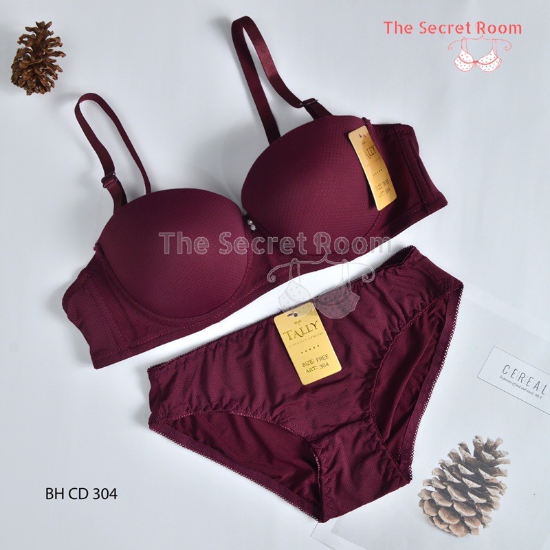 TALLY BRA BH SET CD 304 I SIZE 34-40 I CUP B | ADA KAWAT I 1/2 CUP | BUSA TIPIS