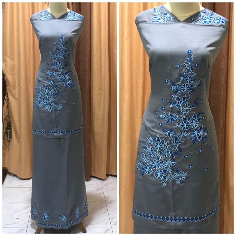 Bahan Baju Kurung Bordiran Bukittinggi