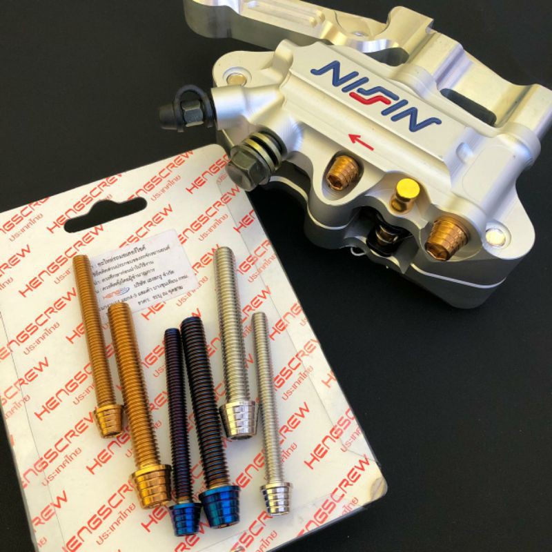 BAUT PROBOLT KERUCUT SET BREKET KALIPER MONOBLOK NISSIN BREMBO HENG THAILAND