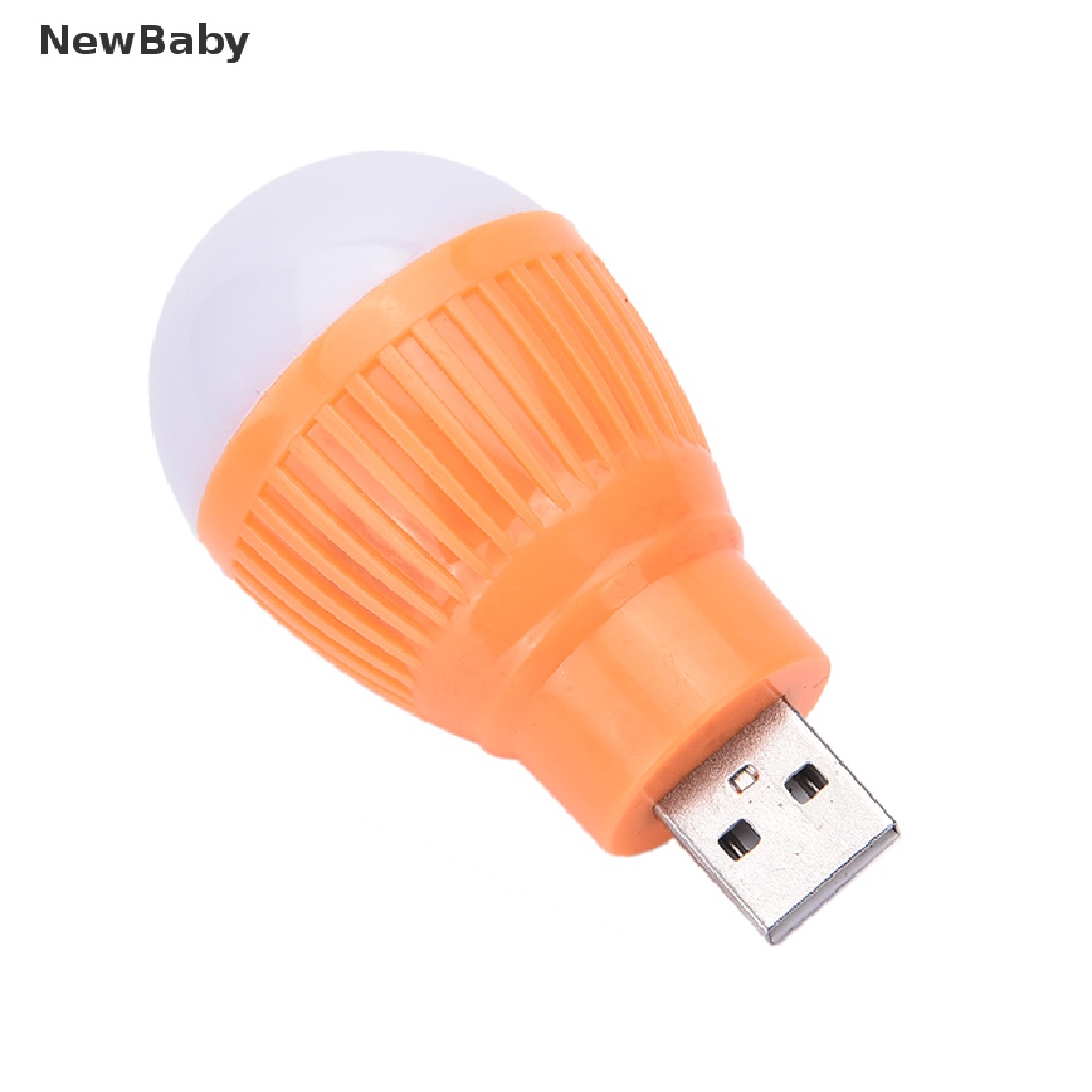 Lampu Bohlam LED USB Mini Portable Warna Putih Untuk Membaca