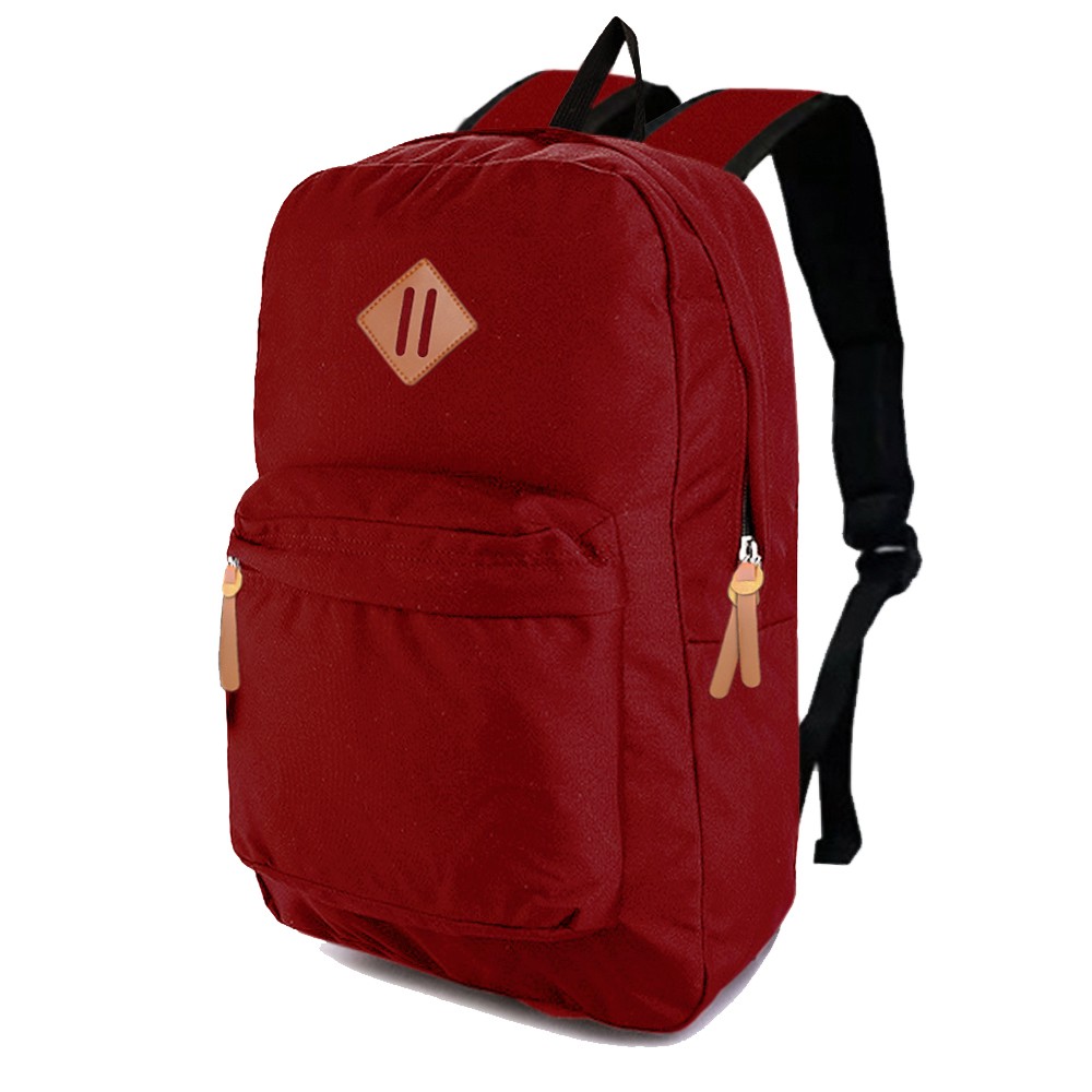 SHOPEE 7.7 BOMBASTIS SALE!! Backpack Pria Wanita PMP20354 Tas Ransel Laptop Tas Pria Wanita 16 Inchi - Red