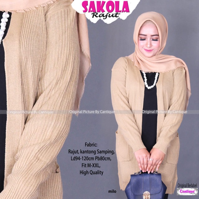 Sakola rajut cardigan