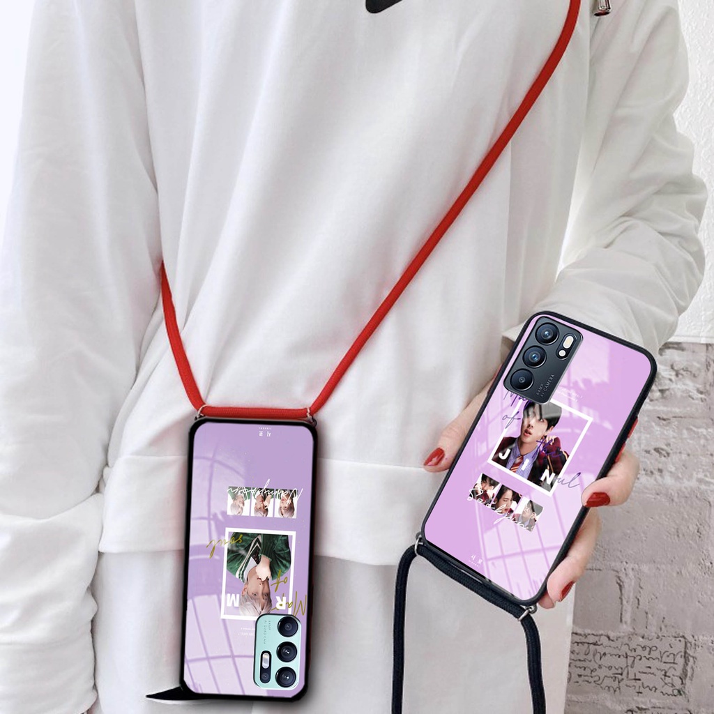 Softcase Kaca Tali For Oppo Reno 6 [KT 02] - Softcase Oppo A15 - Case Oppo Reno 5F - Casing Hp Oppo 