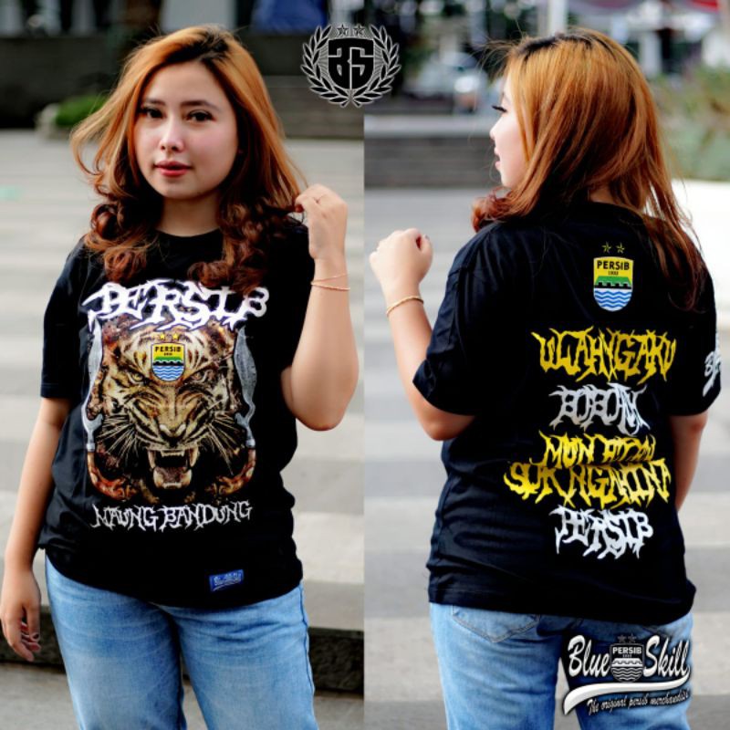 Kaos persib bandung / kaos persib pendek / kaos persib maung bandung untuk pria dan wanita / kaos originalblueskill