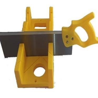 Gergaji Pigura Manual - Manual Miter Saw Box + Gergaji 300 Mm