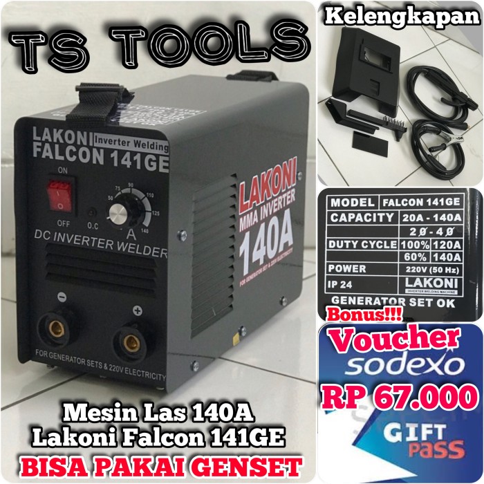 Mesin Las Inverter Lakoni Falcon 141GE / 141 GE