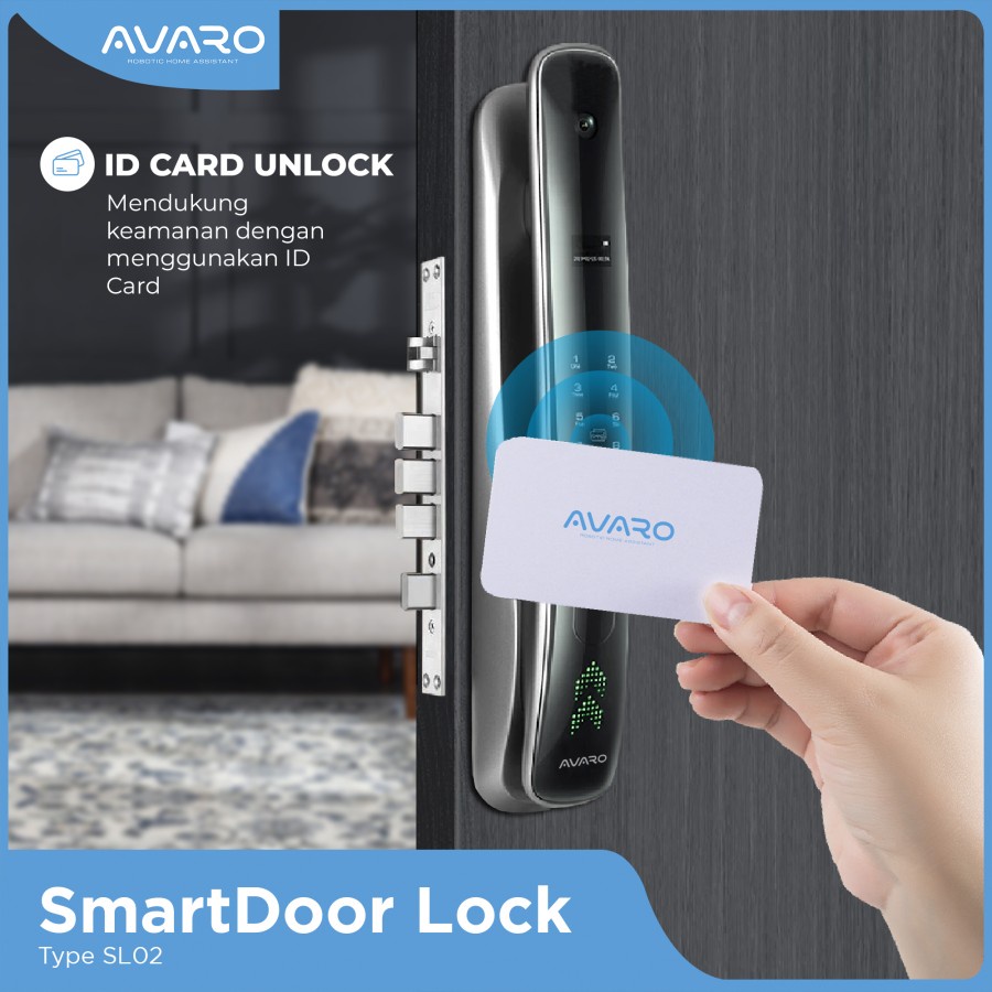 AVARO Smart Door Lock Digital Handle Kunci Pintu - SL02