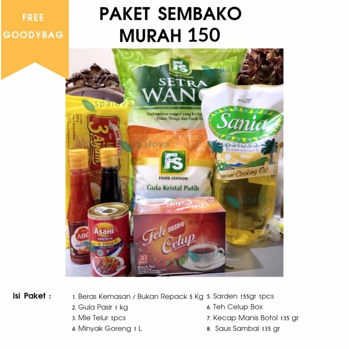 PAKET SEMBAKO MURAH BERAS 5KG