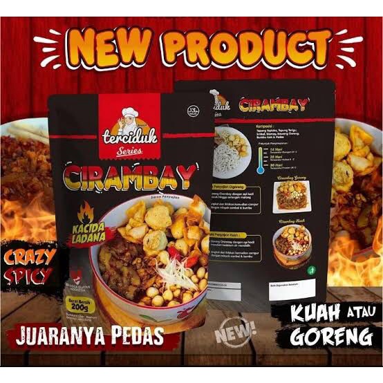 Cirambay Terciduk / Aci Rambai Bumbu Cikruh Pedas Bisa Goreng Atau Kuah 200gr