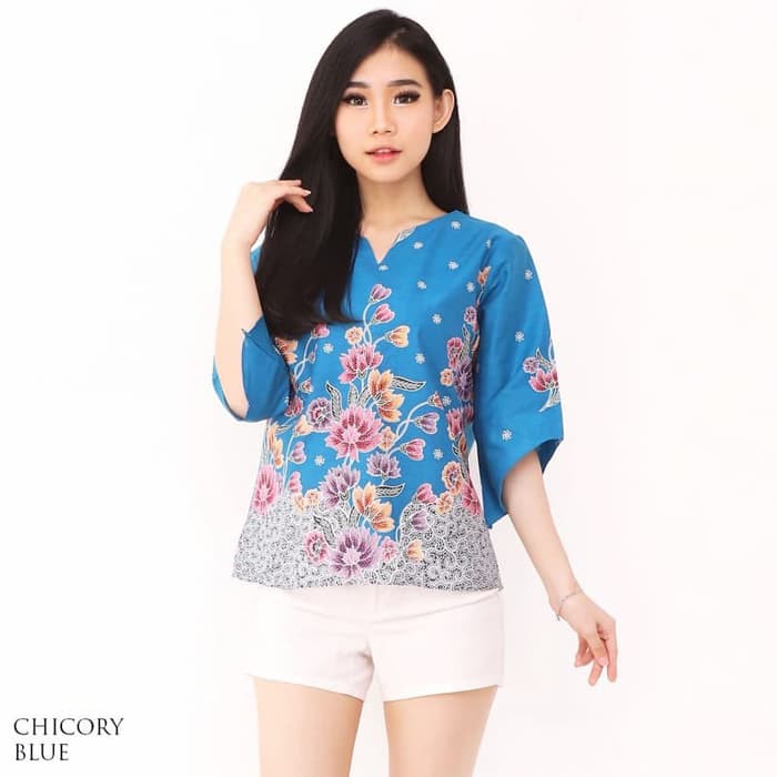 MURAH CHICORY TOP - Atasan Batik Blouse Batik Modern Wanita Cheongsam Premiu