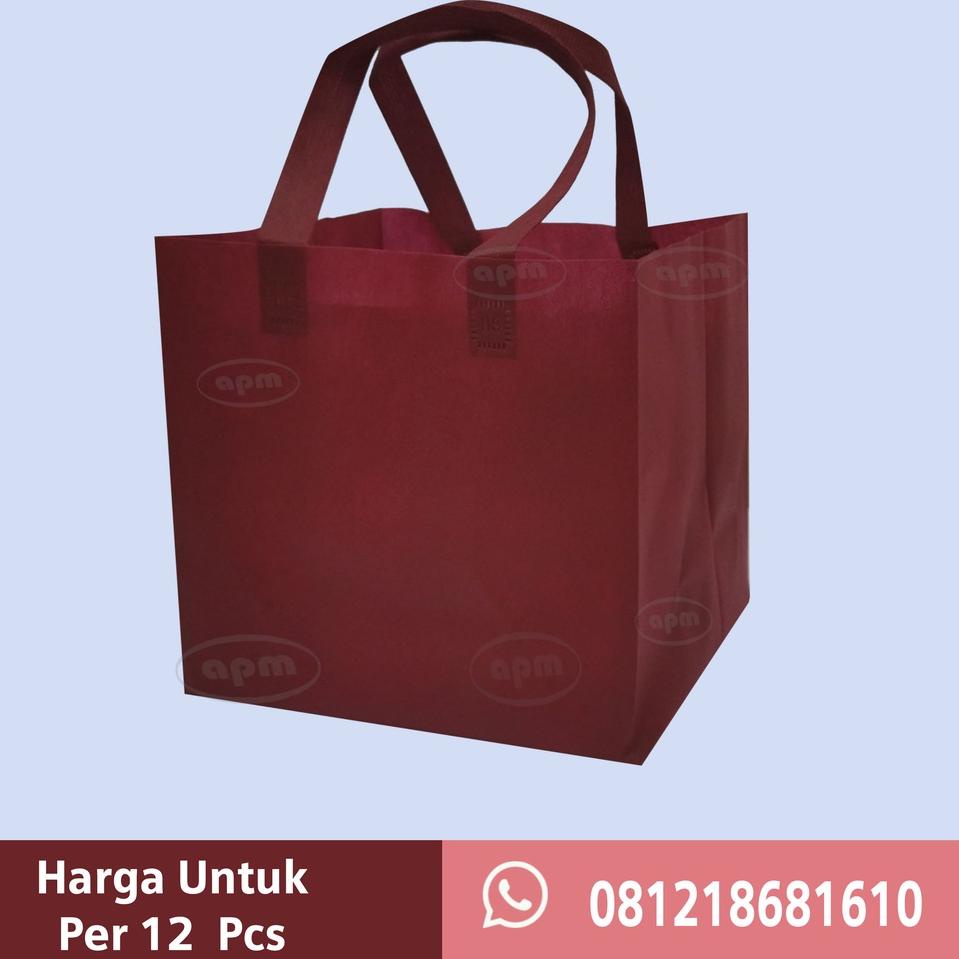 

❁ Tas Spunbond Kotak Ukuran 25cm ➹
