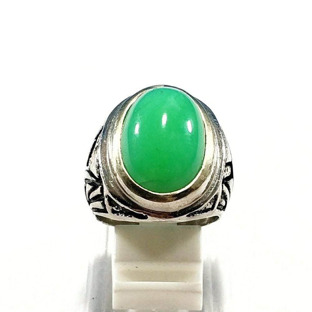 CINCIN BATU AKIK NATURAL CHRYSOPRASE CHALCEDONY AUSTRALIA