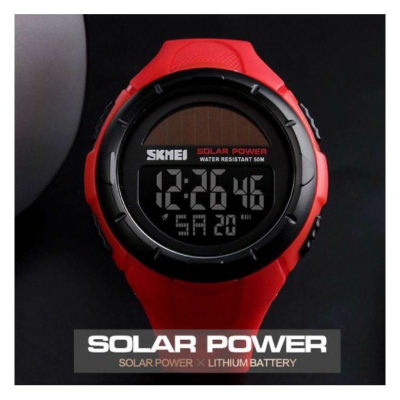 Jam skmei 1405 solar power original bergaransi free paper box