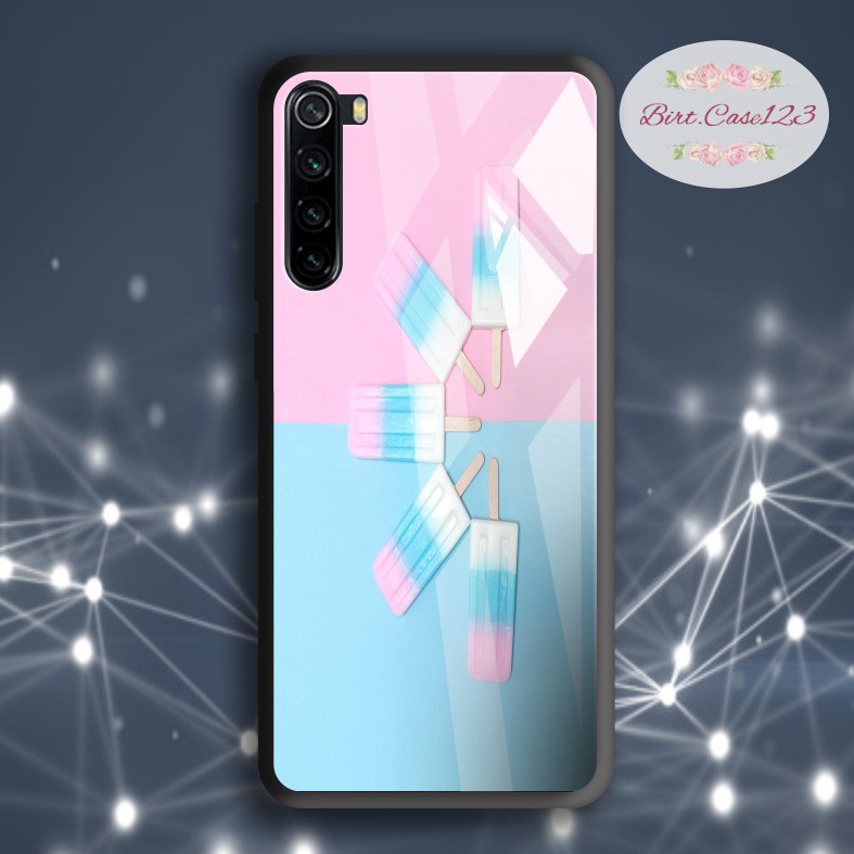 casing softcase silikon Gambar ice cream back case glass iphone 5g 6g 6g+7g 7g+ 8g 8g+ x xr xs etc