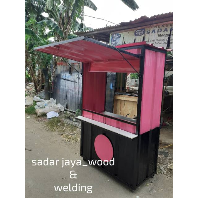 Booth / gerobak semi container kuliner
