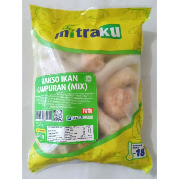 

Mitraku Bakso Ikan mix 500gr