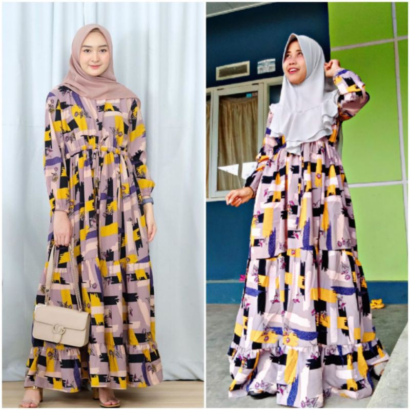 gamis mustard realpict