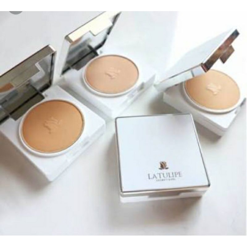 La tulipe bedak two way cake