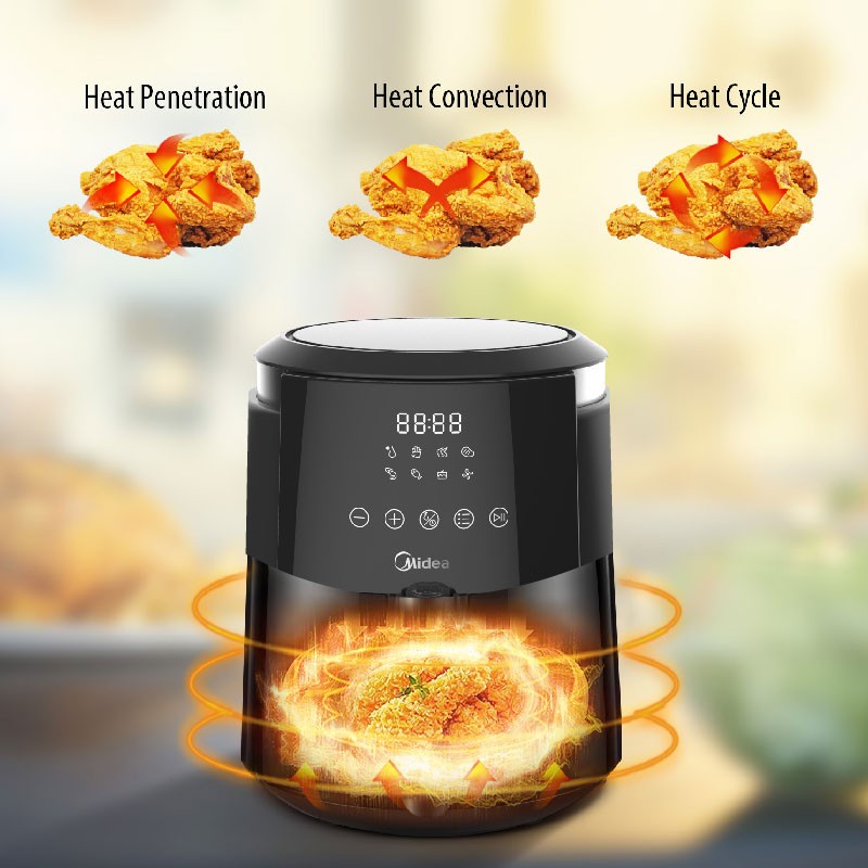 Midea Air Fryer MF-CN35B Kapasitas 4.7L -Penggoreng Elektrik Digital