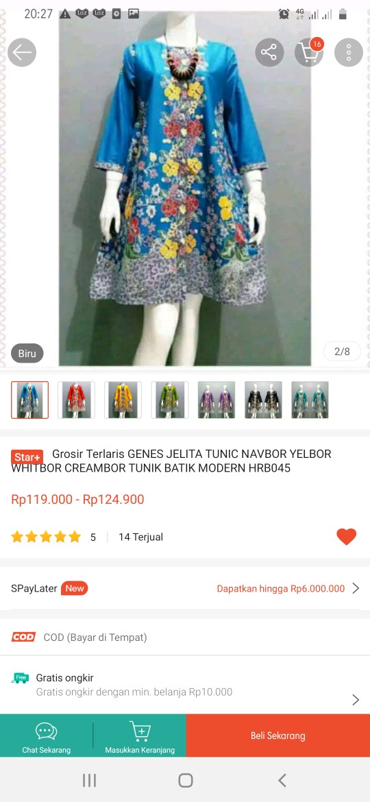 Grosir Terlaris Genes Jelita Tunic Navbor Yelbor Whitbor Creambor Tunik Batik Modern Hrb045